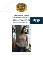 Karlie Tank Top: Free Knitting Pattern