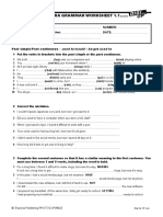 Name Class Enc. Educ.: Used To/would - Be/get Used To