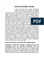 Economic Situation/ Development of Global Divide