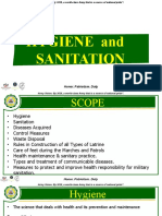 Hygiene and Sanitation: Honor. Patriotism. Duty