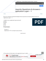 Application Layer - Computer Networks Questions & Answers - Sanfoundry