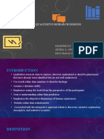 Qualitative Research Designs: Presented By: Shweta. D. Surwase First Year M.SC Nursing, Mimh Pune