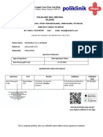 Poliklinik Muc Hentian Kajang:: 641113-04-5273: Malaysian Specimen Particulars