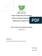 Dilla University College of Engineering and Technology School of Computing and Informatics Department of Computer Science