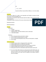 Trypsin Experiment Lab Report