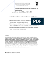 Stability of Concrete Gravity Dams Against Sliding Contact On The Bottom of Dam Foundation Using The Software ABAQUS and RS-DAM