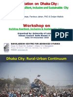 Workshop On: Challenges For Resilient, Inclusive and Sustainable City