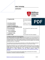 Programme Specification: BSC (Hons) Information Technology