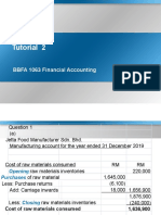 Tutorial 2 Manufacturing Account 2 Answer