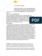 "The Doll's House" by Katherine Mansfield The Main Theme: Distinctions