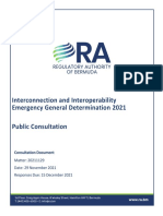 Consultation On Interconnection and Interoperability EGD