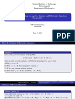 Differential Equation Tutorial CSIR NET