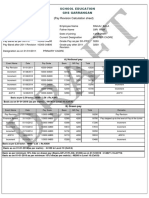 (Pay Revision Calculation Sheet) : School Education Ghs Garrangan