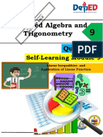 Advanced Algebra and Trigonometry Quarter 1: Self-Learning Module 9