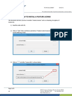 WF - How To Install A Feature License