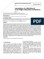 Design and Implementation of A Web-Based Timetable System For Higher Education Institutions