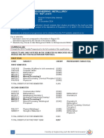 National Diploma: Engineering: Metallurgy: Qualification Code: NDMY03 - NQF Level 6