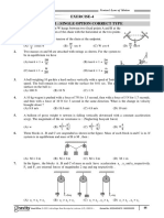 Exercise-4 Part - 1: Single Option Correct Type: Newton's Laws of Motion