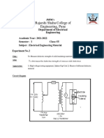 Exp 2 - EEM - Dielectric Strength of Solid Insulating Material