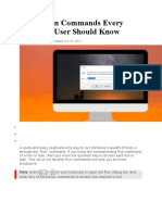 Useful Run Commands Every Windows User Should Know