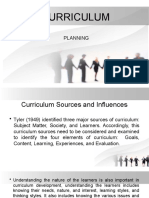 Curriculum Planning