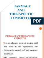 Pharmacy and Therapeutic Committee