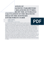 Determination of Electromagnetic Parameters and Phase Relations in Turbo