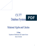 06 Additional Relational Operation - Relational Algebra and Calculus