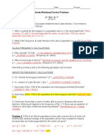 Hardy Weinberg Practice Problem KEY 12-13