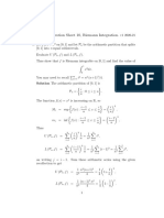 Solutions To Question Sheet 10, Riemann Integration