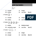 MCQ On Sequence and Series