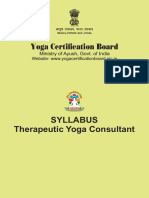 Yoga Certification Board: Syllabus Therapeutic Yoga Consultant