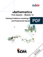 Mathematics: Solving Problems Involving Polynomials and Polynomial Equations