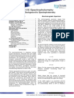 UV-VIS Spectrophotometry: A Brief Background To Spectrophotometry