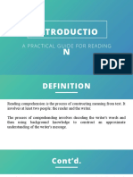 Introductio N: A Practical Guide For Reading