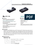 Rsdw20Uw & Rddw20Uw: 20W 2"x1" 8.5 160Vdc Ultra-Wide Input Railway DC-DC Converter