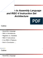 Introduction To Assembly Language and RISC-V Instruction Set Architecture