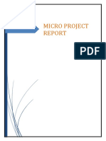 MIC Micro Project Report Format