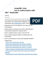 Node - Js + MongoDB User Authentication & Authorization With JWT - BezKoder