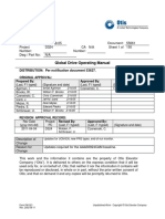 Global Drive Operating Manual: DISTRIBUTION: Per Notification Document 53627