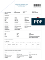 Scholarship Application Form: Basic Information