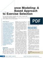 Performance Modeling: A System-Based Approach To Exercise Selection