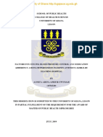 Factors Influencing Blood Pressure Control and Medication Adherence Among Hypertension Patients Attending Korle-Bu Teaching Hospital