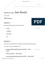 W3Schools Quiz Results