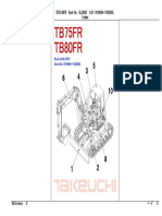 TAKEUCHI TB75FR, TB80FR Mini Excavator Parts Manual