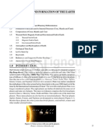 Unit 1 Origin and Formation of The Earth: Structure