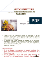 Linguistic Structure Linguistic Structure