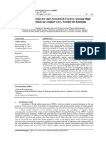 Risky Sexual Behavior and Associated Factors Among High School Students in Gondar City, Northwest Ethiopia