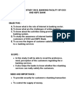 Comparative Study of E-Banking Facilities of ICICI and HDFC Bank