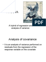 Ancova: A Hybrid of Regression and Analysis of Variance